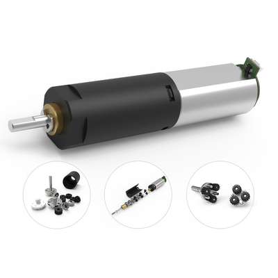 Camcorder Plastic Planetary Gearbox Dia 6mm 3166rpm Low Noise Stepper Brushed DC Motor