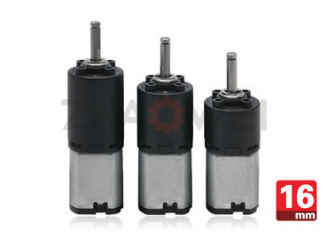 Rated Voltage 6V small electric gear motors With 16mm Diameter , Low Speed