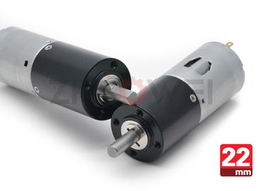 High Precision 22mm 24V Low Noise Planetary DC Motor With Gearbox , SGS TS